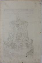 Load image into Gallery viewer, Georg Andreas Böckler. Fountain on the Piazza del Mattei in Rome. Engraving #94. 1663