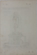 Load image into Gallery viewer, Georg Andreas Bockler. Fountain Triton in Piazza Barberini in Rome. Engraving #97. 1664.