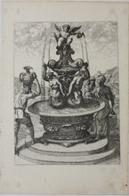 Load image into Gallery viewer, Georg Andreas Bockler. Siren Fountain. Engraving #103. 1664.