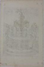 Load image into Gallery viewer, Georg Andreas Bockler. Siren Fountain. Engraving #103. 1664.
