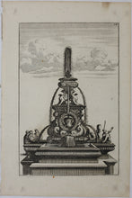 Load image into Gallery viewer, Georg Andreas Bockler. French Fountain. Engraving #118. 1664.