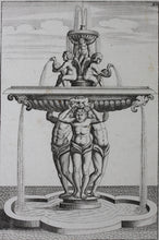 Load image into Gallery viewer, Georg Andreas Bockler. Fountain, designed and manufactured by Johann Maggio. Engraving #92. 1664.