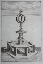 Load image into Gallery viewer, Georg Andreas Bockler. Fountain in Salzburg. Engraving #85. 1664.