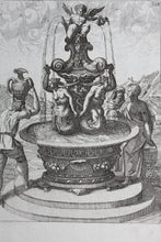 Load image into Gallery viewer, Georg Andreas Bockler. Siren Fountain. Engraving #103. 1664.
