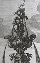 Load image into Gallery viewer, Georg Andreas Bockler. Fountain Hercules. Engraving #119. 1664.