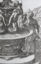 Load image into Gallery viewer, Georg Andreas Bockler. Siren Fountain. Engraving #103. 1664.