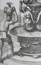 Load image into Gallery viewer, Georg Andreas Bockler. Siren Fountain. Engraving #103. 1664.