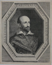 Load image into Gallery viewer, Sir Anthony van Dyck, after. Portrait of Cardinal Guido Bentivoglio. Engraved by Jean Morin. 1645.