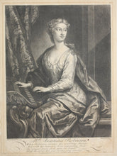 Load image into Gallery viewer, I. Vanderbank, after. Portrait of Mrs. Anastasia Robinson. Mezzotint by I. Faber. 1727.