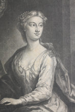 Load image into Gallery viewer, I. Vanderbank, after. Portrait of Mrs. Anastasia Robinson. Mezzotint by I. Faber. 1727.