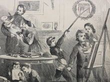 Load image into Gallery viewer, Solomon Eytinge, Jr. Christmas presents. Wood engraving. 1865.