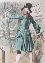 Load image into Gallery viewer, Frederick Victor Gillam. George Washington, No. 2. Political cartoon. Color lithograph. 1887.
