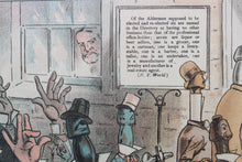 Load image into Gallery viewer, James Albert Wales. The newly elected board of aldermen of the metropolis. Political cartoon. Color lithograph. 1879.