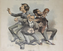 Load image into Gallery viewer, Charles Jay Taylor. Mugwump!!! Political cartoon. Color lithograph. 1886.