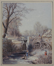 Load image into Gallery viewer, George Baxter. Winter. Baxter print. 1849.