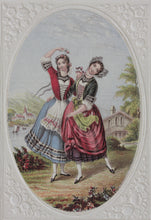 Load image into Gallery viewer, Abraham Le Blond. The Tyrolean Waltz. Baxter print. 1849-1854.