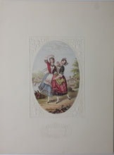 Load image into Gallery viewer, Abraham Le Blond. The Tyrolean Waltz. Baxter print. 1849-1854.