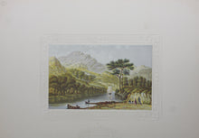 Load image into Gallery viewer, Abraham Le Blond. Loch Katrine, Scotland. Baxter print. 1849-1854.