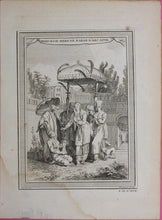 Load image into Gallery viewer, Philippe Canot, after. Princesse Mere de Nabab d´Arcatte. Engraved by Pierre Pasquier. 1751.