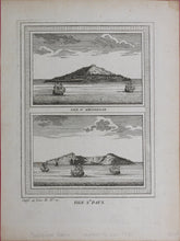Load image into Gallery viewer, Jacques-Nicolas Bellin. Isle d'Amsterdam. Isle St. Paul. Engraving. 1761.