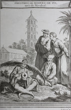 Load image into Gallery viewer, Johan Nieuhof, after. Prestres ou Moines de Fo. Engraving by Michel Aubert. 1748.