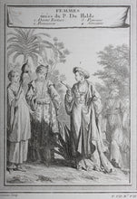 Load image into Gallery viewer, Femmes tirées du P. Du Halde. Engraved by Nicolas Dauphin de Beauvais. 1749.