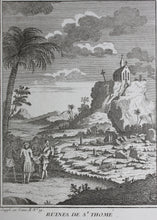 Load image into Gallery viewer, Jacques-Nicolas Bellin. Ruines de St. Thome. Engraving. 1761.