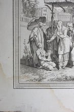 Load image into Gallery viewer, Philippe Canot, after. Princesse Mere de Nabab d´Arcatte. Engraved by Pierre Pasquier. 1751.