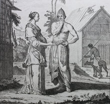 Load image into Gallery viewer, Homme et Femme de l'Île de Java. Engraving. 1750.