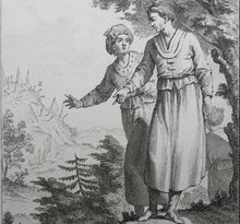 Load image into Gallery viewer, Seigneurs de Lassa tires de Grueber. Engraving by Jacques-Nicolas Tardieu. 1749.