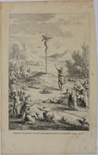 Load image into Gallery viewer, Augustin Calmet. Serpent d'Airain élevé par Moïse dans le Désert. Engraving. 1728.