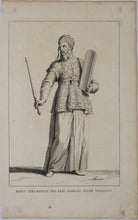 Load image into Gallery viewer, Augustin Calmet. Habit cérémonial des Rois d'Israël. Engraving. 1722.