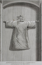 Load image into Gallery viewer, Augustin Calmet. Representation exact de la robbe de N.S. garde précieusement dans l'Église de Trèves. Engraving. 1728.