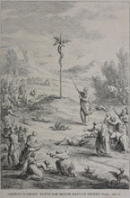 Load image into Gallery viewer, Augustin Calmet. Serpent d'Airain élevé par Moïse dans le Désert. Engraving. 1728.