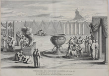 Load image into Gallery viewer, Augustin Calmet. Cérémonies de l'Expiration solemnelle. Engraving. 1728.