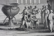 Load image into Gallery viewer, Augustin Calmet. Cérémonies de l'Expiration solemnelle. Engraving. 1728.