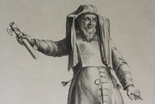 Load image into Gallery viewer, Augustin Calmet. Juif tenant le Mezuzoth. Engraving. 1722.