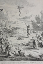 Load image into Gallery viewer, Augustin Calmet. Serpent d'Airain élevé par Moïse dans le Désert. Engraving. 1728.