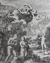 Load image into Gallery viewer, Hendrick Eland. Two engravings from "Paradise lost" by John Milton. 1705.