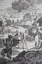 Load image into Gallery viewer, Hendrick Eland. Two engravings from "Paradise lost" by John Milton. 1705.
