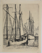 Load image into Gallery viewer, May Petrea Theilgaard Watts. Lugano Lake. Engraving. Circa 1925.