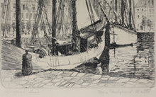 Load image into Gallery viewer, May Petrea Theilgaard Watts. Lugano Lake. Engraving. Circa 1925.