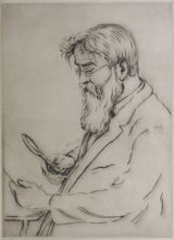 Load image into Gallery viewer, William George Reindel. Mr. Joseph Meder, print connoisseur. Drypoint. 1921.
