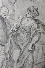 Load image into Gallery viewer, Antonio Domenico Gabbiani after. Jael and Sisera. Etching by Giovanni Battista Cipriani. 1762.