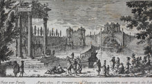 Load image into Gallery viewer, Gabriel Perelle. Garden Landscape with Fountains, Pond, and Boats. Etching. 1620-1695.