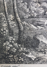 Load image into Gallery viewer, Jan Frans van Bloemen (Orizzonte), after. Italianate landscape with portico and church. Engraved by R. L. M. Béguyer de Chancourtois. Late 18th Century.