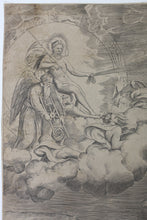 Load image into Gallery viewer, Giulio Bonasone. Allegory of the rising sun. Engraving. XVI C.