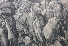 Load image into Gallery viewer, Peter de Witte, after. Peter Candid, after. The Construction of Landshut in Bayern. Engraving and etching by Carl Gustav von Amling. 1697.