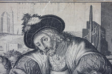 Load image into Gallery viewer, Peter de Witte, after. Peter Candid, after. The Construction of Landshut in Bayern. Engraving and etching by Carl Gustav von Amling. 1697.