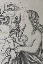 Load image into Gallery viewer, Monogrammist HL. Mars and Venus. Engraving. 1511-1533.